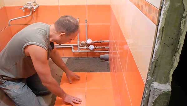 Как сделать укладку кафеля