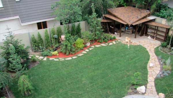 Планирования ландшафта возле дома