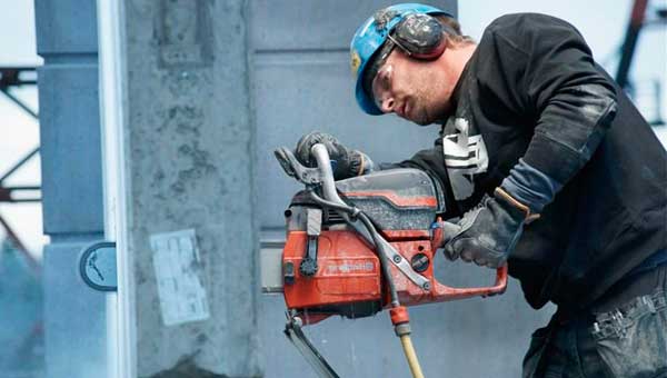 Безопасность при резке бетона